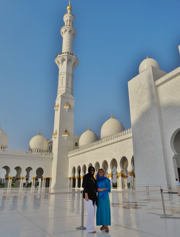The two of us, Arab style, inside the mosque