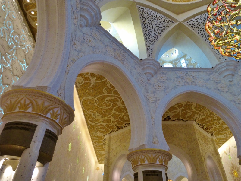 Inside the mosque