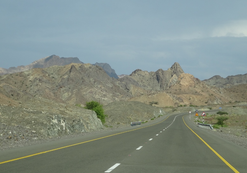 Heading up to the Hajar Mountains