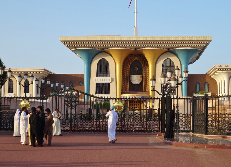 The Al Alam Palace, home of the Sultan Qaboos of Oman