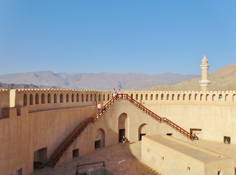 At the top of Nizwa Fort