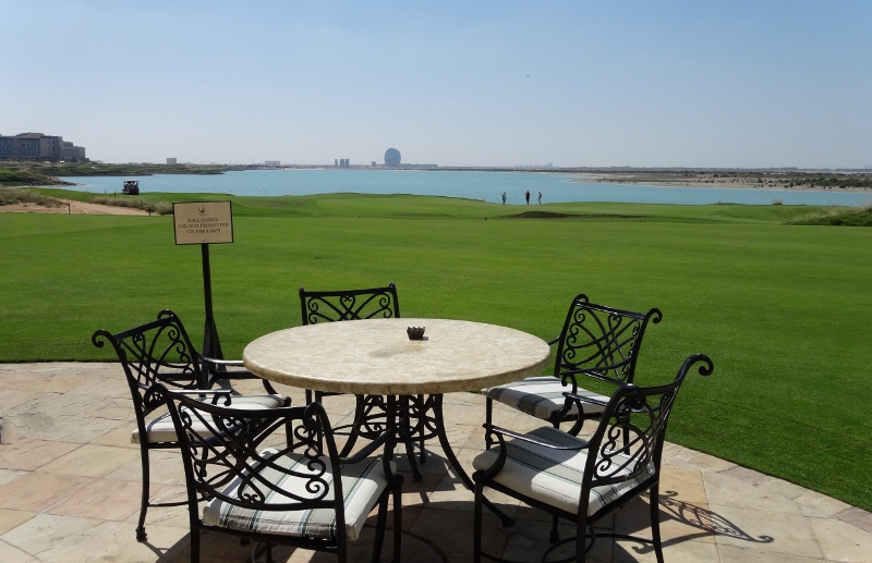 The golf course where ball games are not allowed
