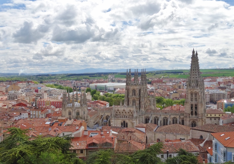 Looking out over Burgos from the castle