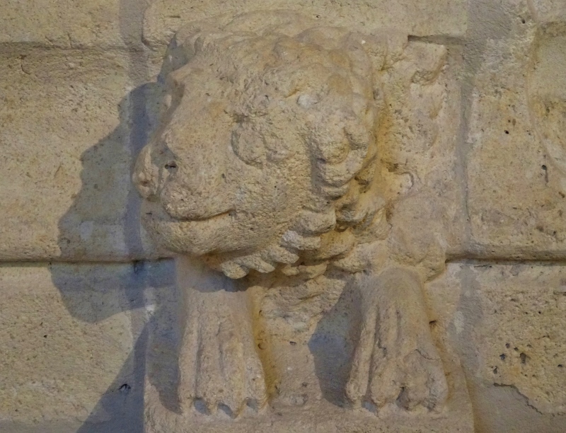Happy lion on Burgos Cathedral wall