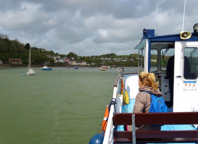 On board the MV Cardiff Castle cruising up the Dart River