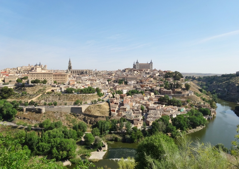Panoramic view of Toledo over the River Tajo