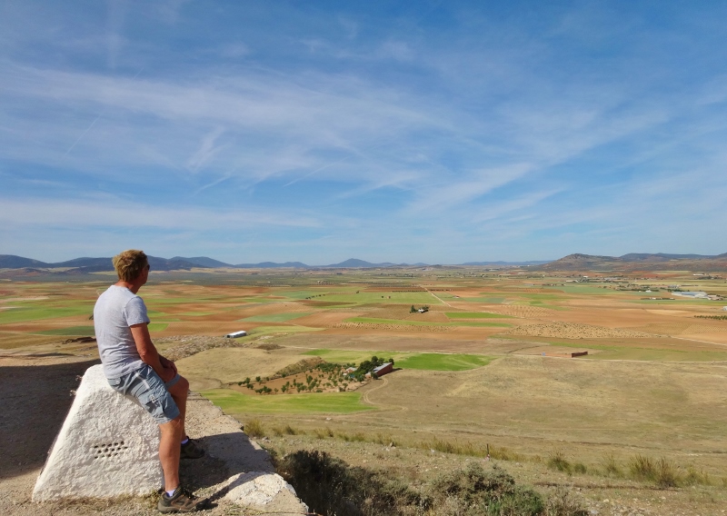 My man looking out over La Mancha