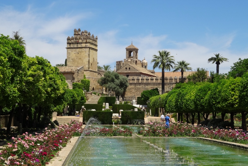 In the gardens of the Alcazar