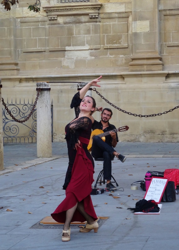 Flamenco busking