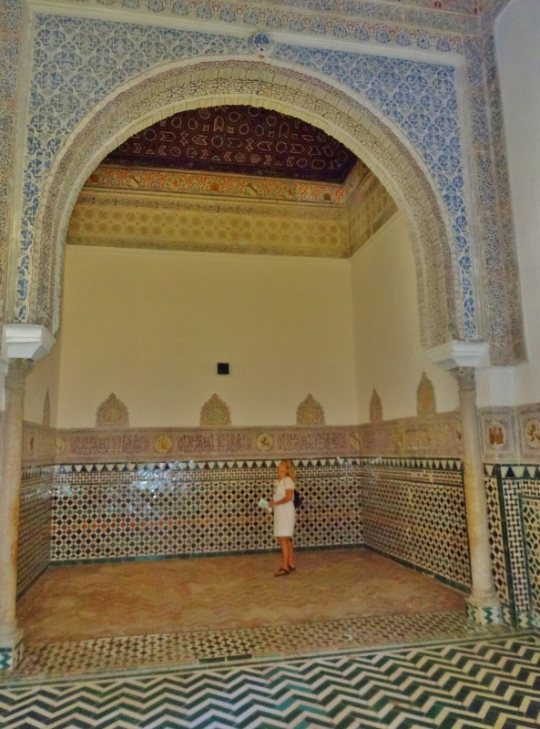 Amazing tilework in the Alcazar Reales