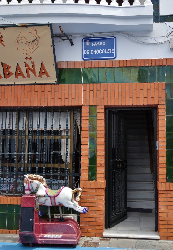 No not the horse look at the road name