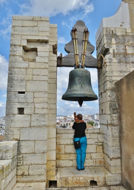 The belltower of Faro Cathedral