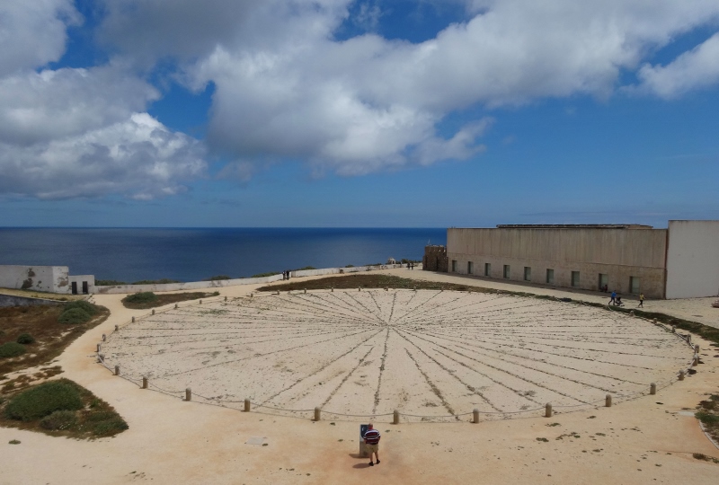 The wind compass inside the fort