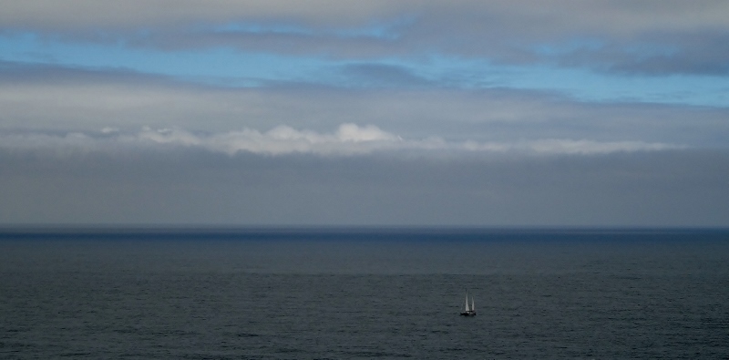 The horizon as seen from the tip of Europe.......