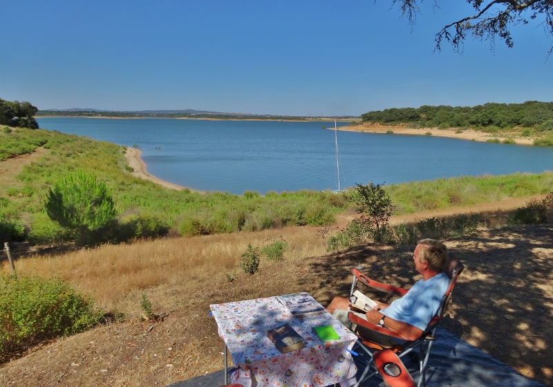 Relaxing by Lake Odivelas 