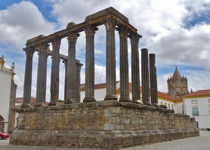 The remains of the Roman temple