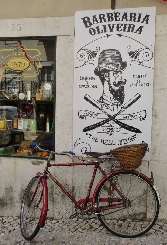 Barber shop in the Alfama