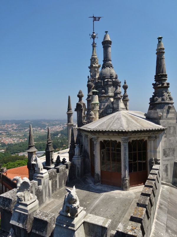 On the roof of the Quinta da Regaleira