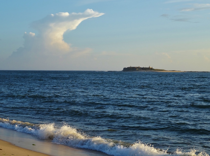  Forta do Insua from Praia de Moledo