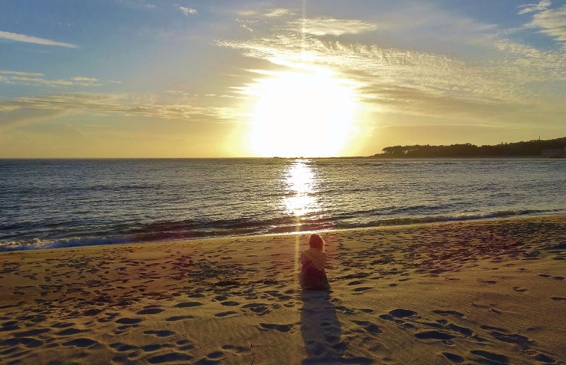 Sunset on Praia de Moledo 