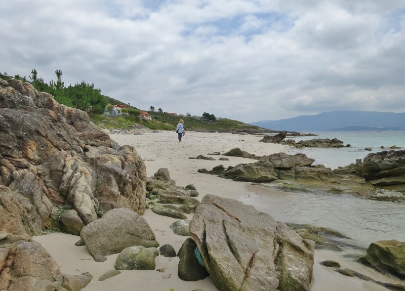 Our campsite beach shame about the weather.....