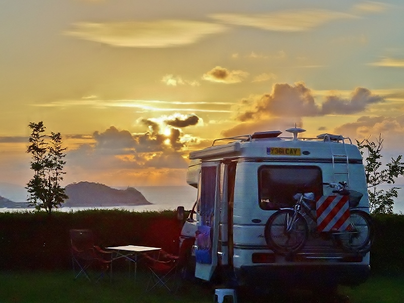.....and Eileen enjoying the view at sunset