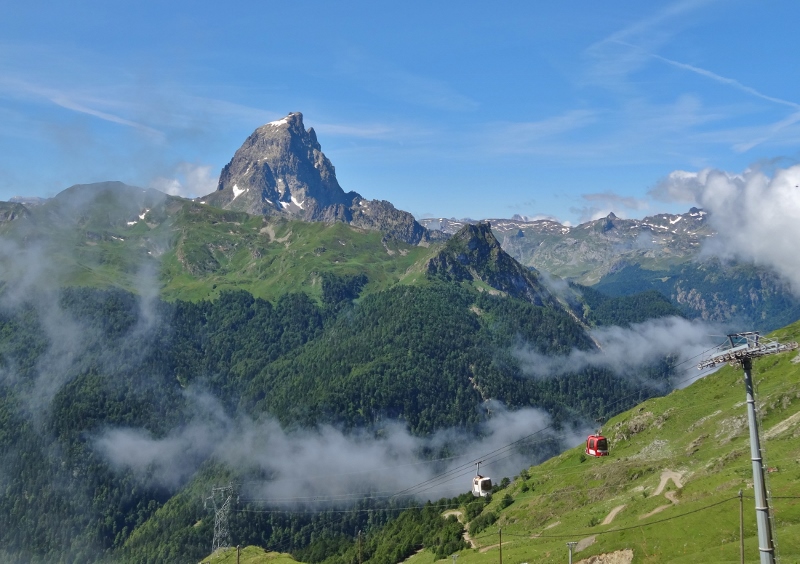 The Pic Du Midi D Ossau from the top of the cable car