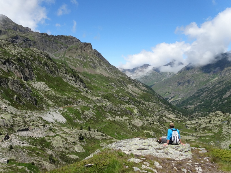 Looking back down the Gave de Soussouéou