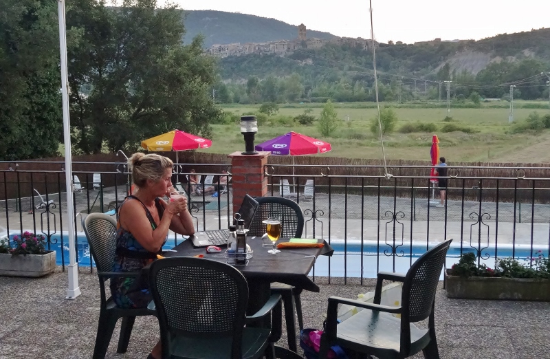 Dinner at Camping Ainsa