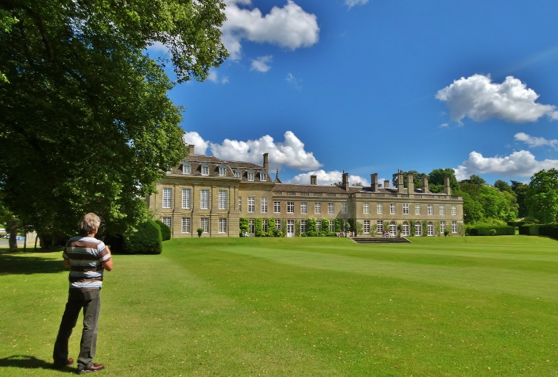 Neil checking out his new neighbours at Boughton House