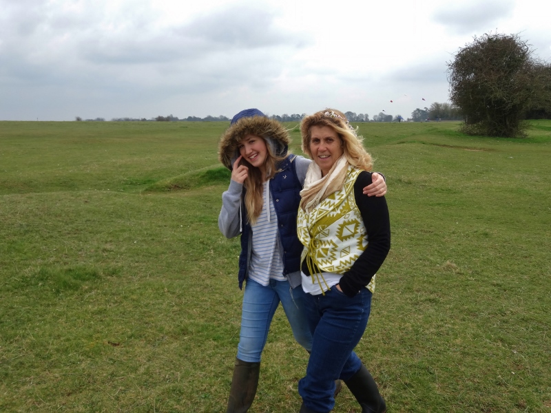 Strolling Minchinhampton Common with Honor