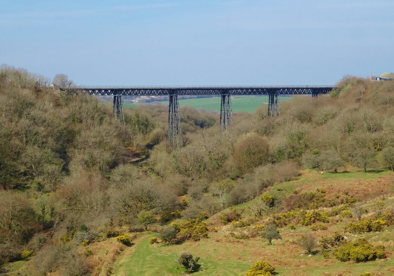 Meldon Viaduct, one of only two surviving Victorian iron viaducts of this style in Britain