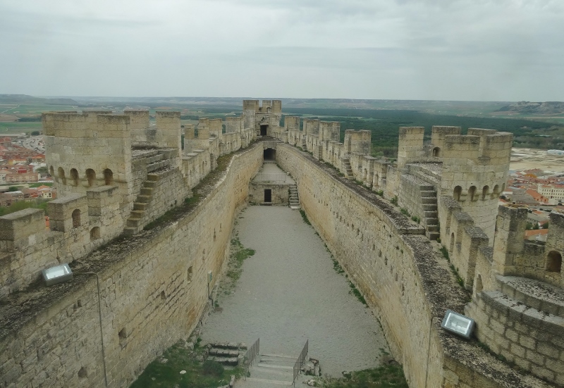  A view down one end of Castillo Peñafiel 