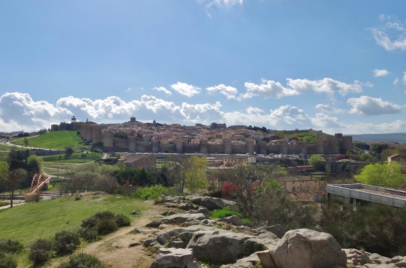 View of Avila from Cuatro Postes