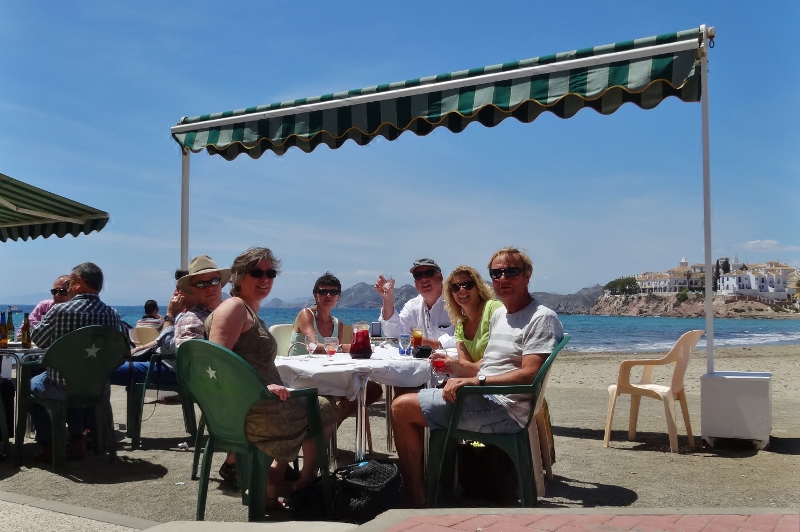 Waiting for our paella at Calabardina