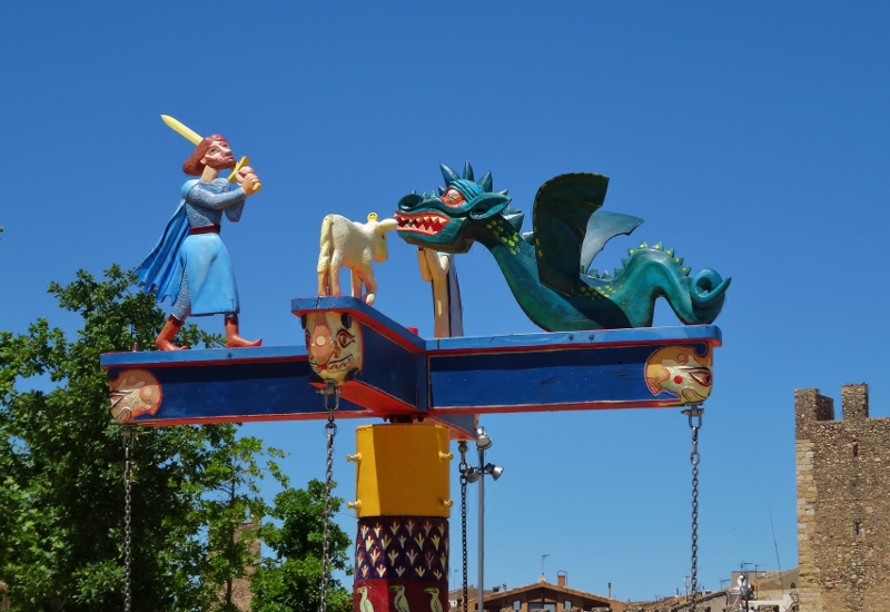 St George killing that nasty old dragon