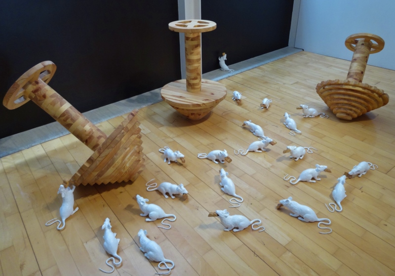 The art of rats ( In Memoriam) by Ángel Pomerol in the Museu DArt Modern
