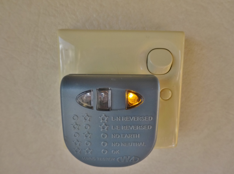 See, its illuminated and we havent switched the power on