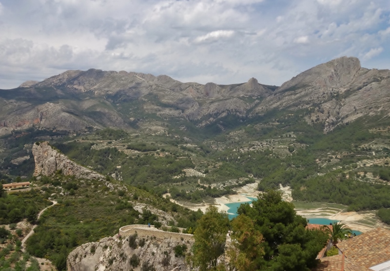  The view down from the castle