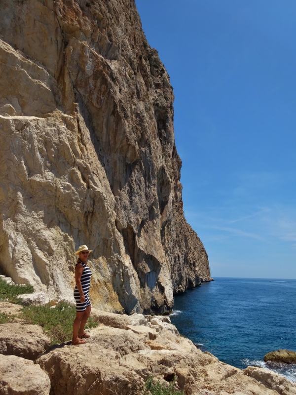 On the rocks at the base of Peñón de Ifach