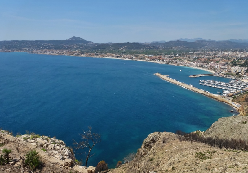 The view from the top of Cap de Sant Antoni over Xabia