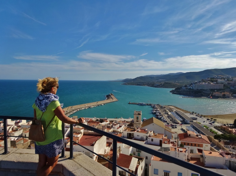 The view over Peniscola Norte from the top of the castle