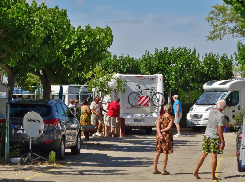 Trees and lamp posts can be a problem at camspites and other campers are always ready with lots of advice