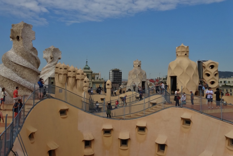 On the roof of Casa Milà