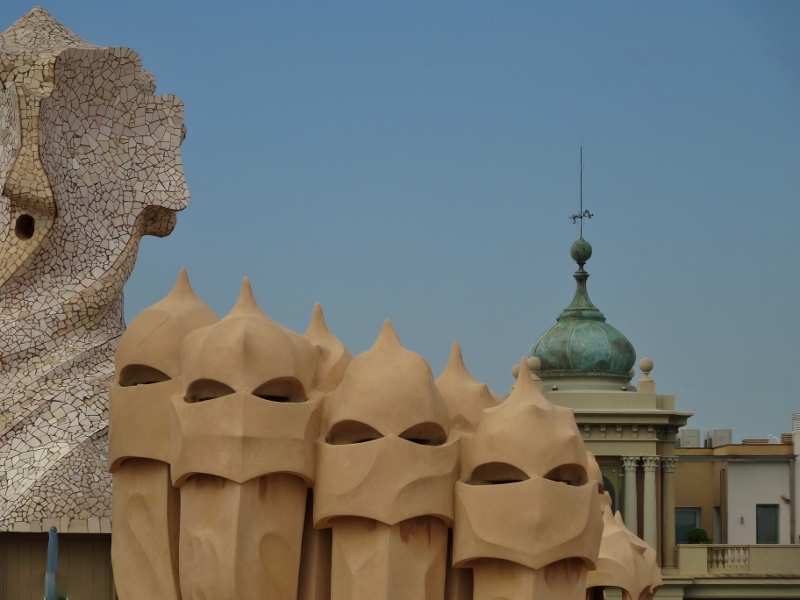 Chimneys on Casa Milà