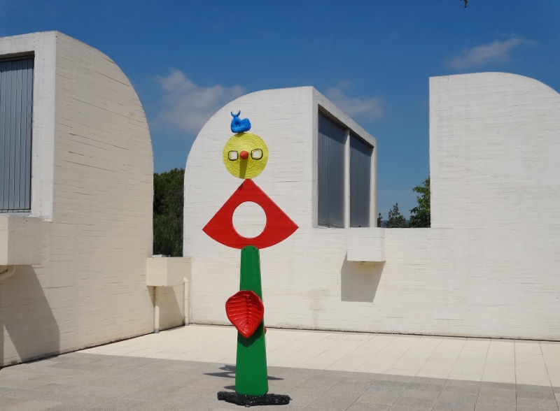 On the rooftop of the Fundació Joan Miró