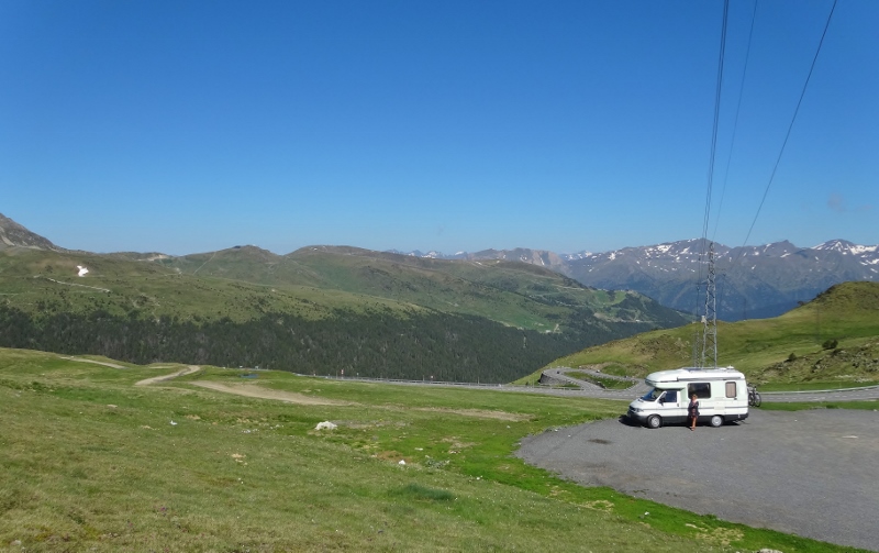 Looking back at Andorra from the Port d Envalira