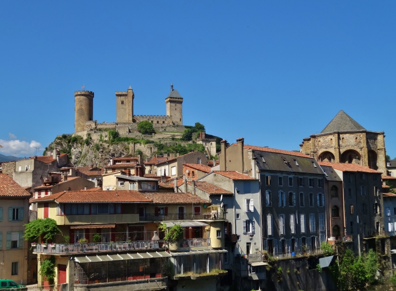 All three towers on the Château de Foix