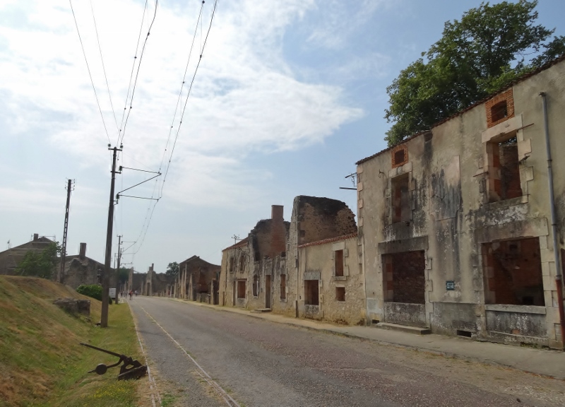 The main street in Oradour sur Glaine