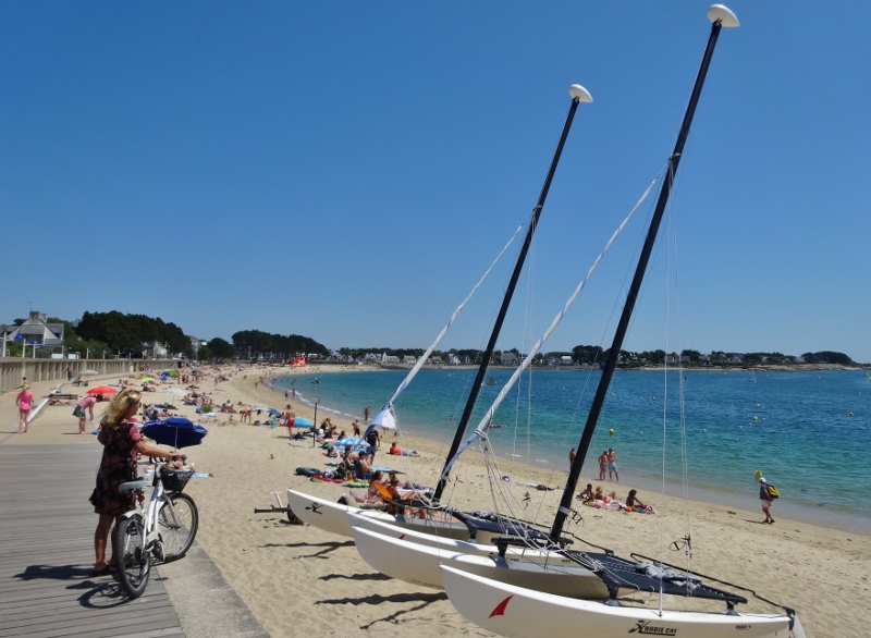 Cycling the Corniche at Benodet